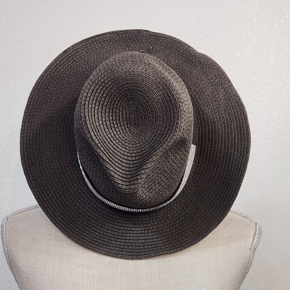 Something Special Straw Hat With Diamonique Design - Picture 1 of 5